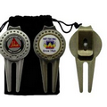 Magnetic Ball Marker/ Divot Tool with Clip